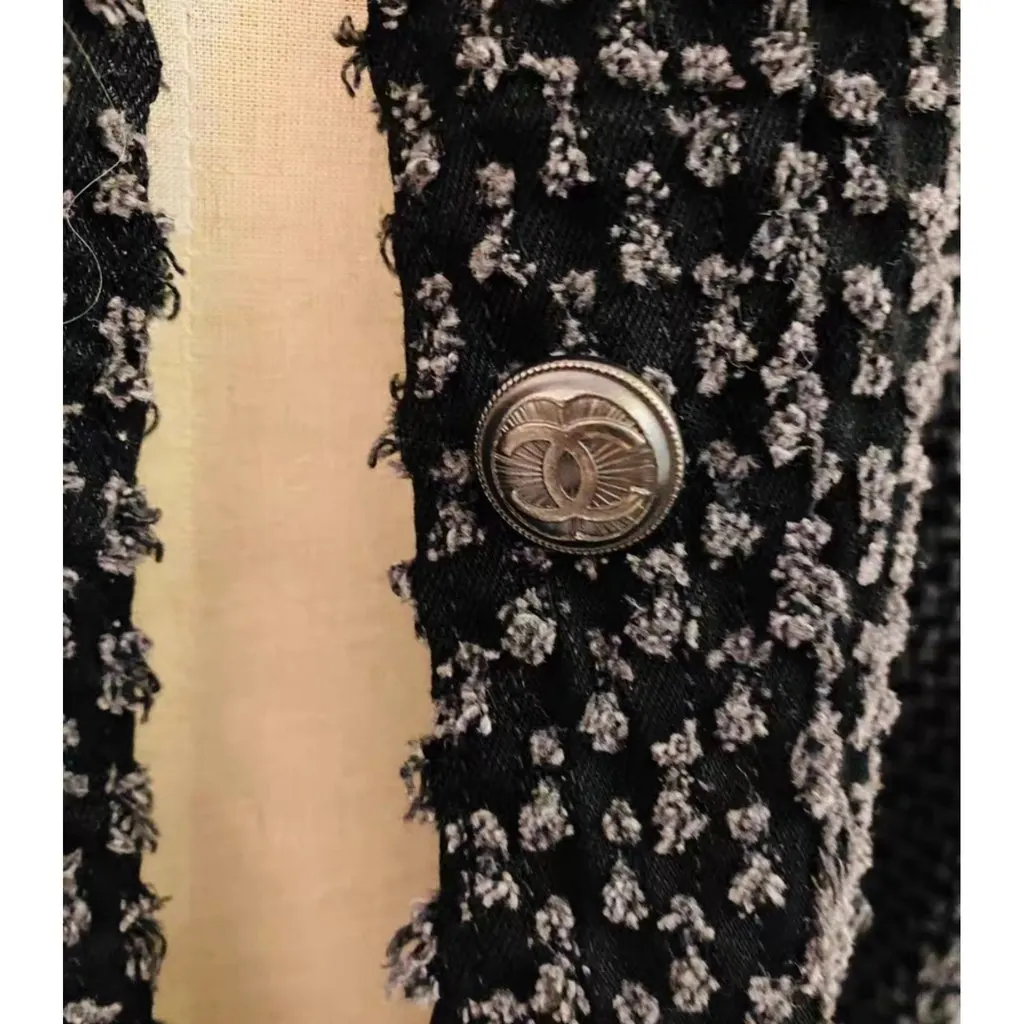 Chanel La Petite Veste Noire Cotton Jacket MultiColor Cotton Very good - Inside View