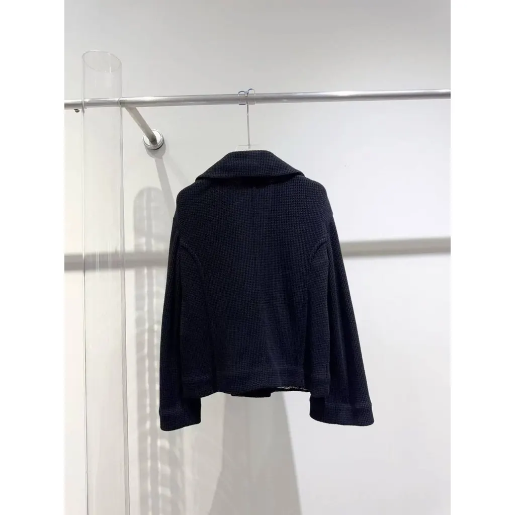 Chanel La Petite Veste Noire Black Cotton Jacket Black Cotton Very good - Back View