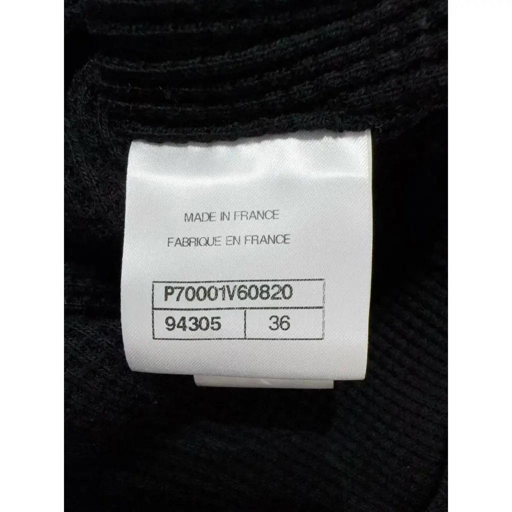 Chanel La Petite Veste Noire Black Cotton Jacket Black Cotton Very good - Box View