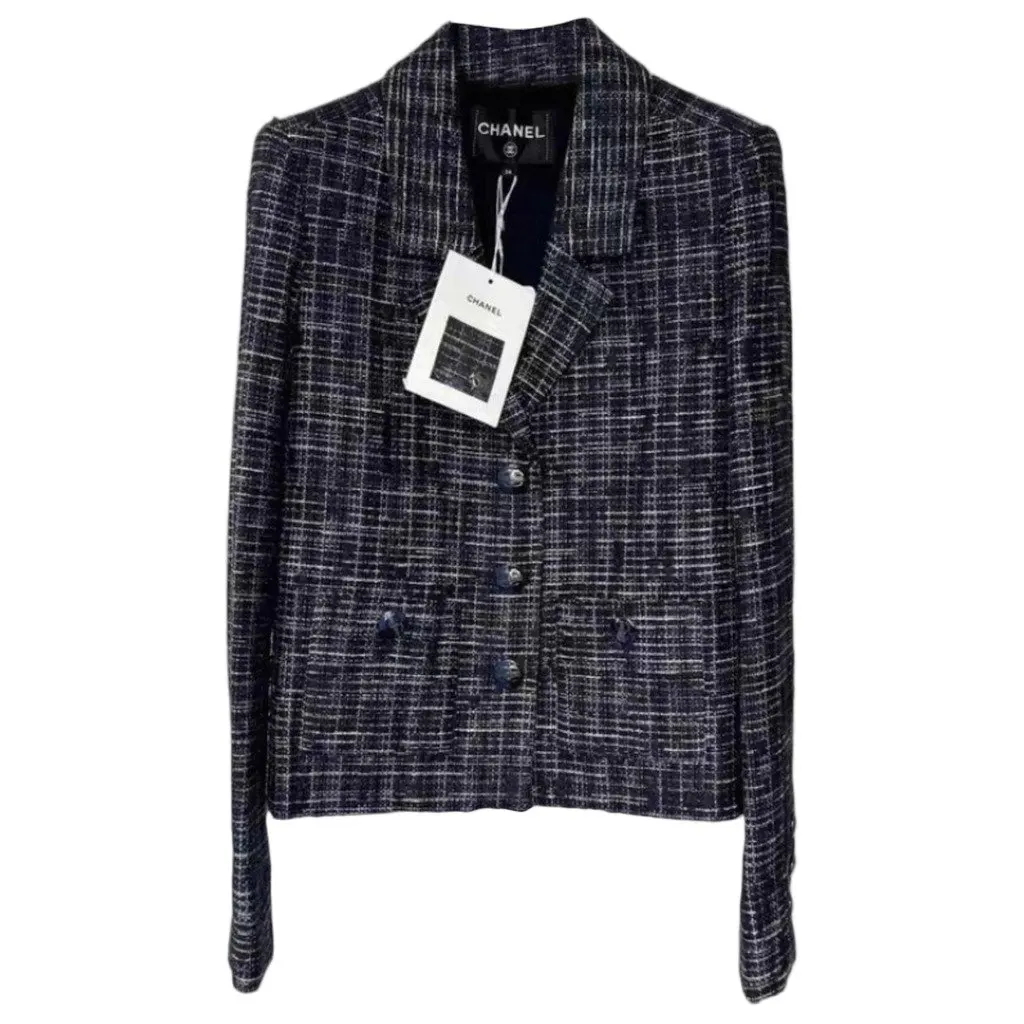 Chanel La Petite Veste Noire Tweed Jacket MultiColor Tweed Very good - Front View