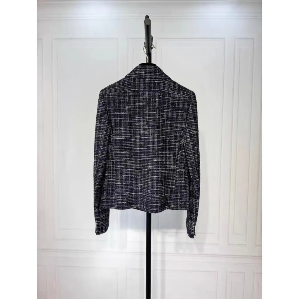 Chanel La Petite Veste Noire Tweed Jacket MultiColor Tweed Very good - Back View