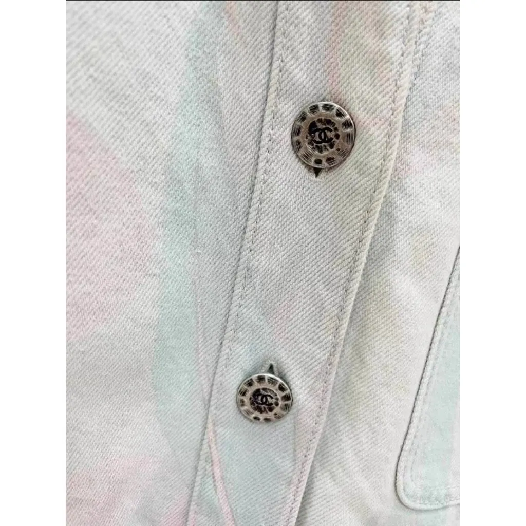 Chanel La Petite Veste Noire Cotton Jacket MultiColor Cotton Never worn, with tag - Model View