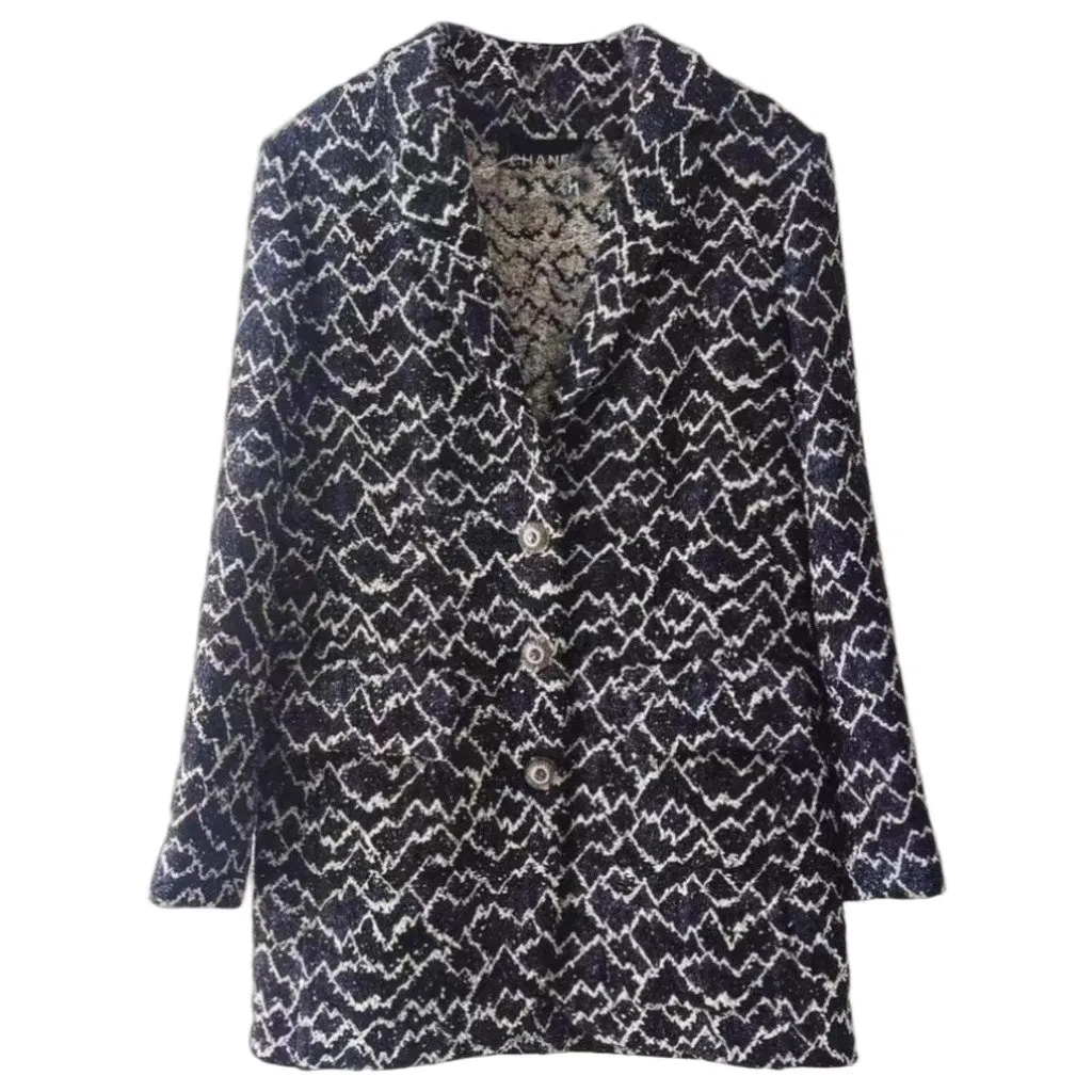 Chanel La Petite Veste Noire Tweed Jacket MultiColor Tweed Very good - Front View