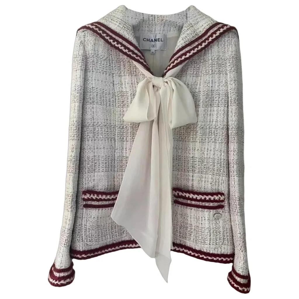 Chanel La Petite Veste Noire Tweed Jacket MultiColor Tweed Very good - Front View