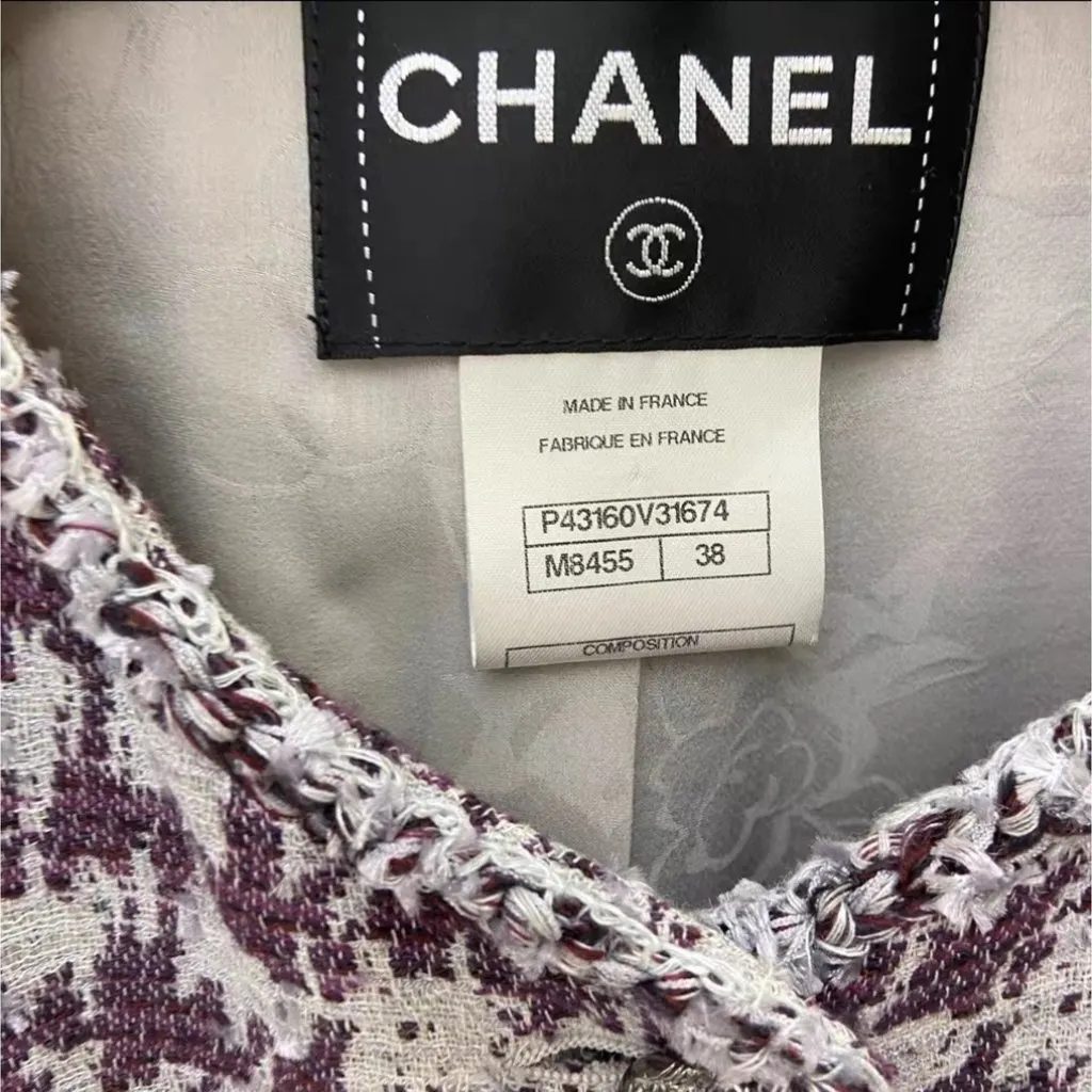 Chanel La Petite Veste Noire Tweed Jacket MultiColor Tweed Very good - Inside View