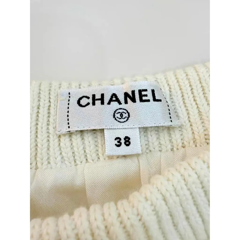 Chanel Linen Skirt MultiColor Linen Very good - Model View