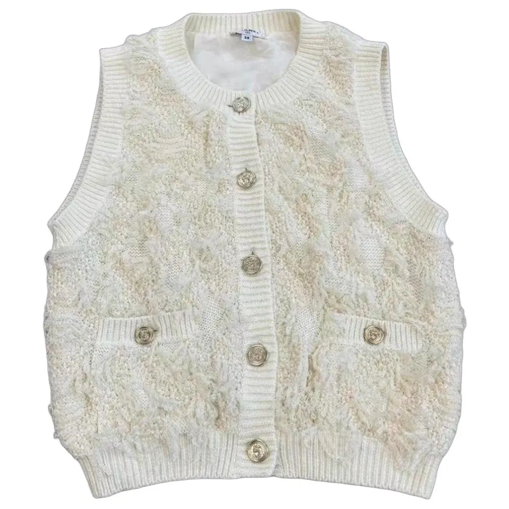 Chanel Linen Top MultiColor Linen Very good - Front View