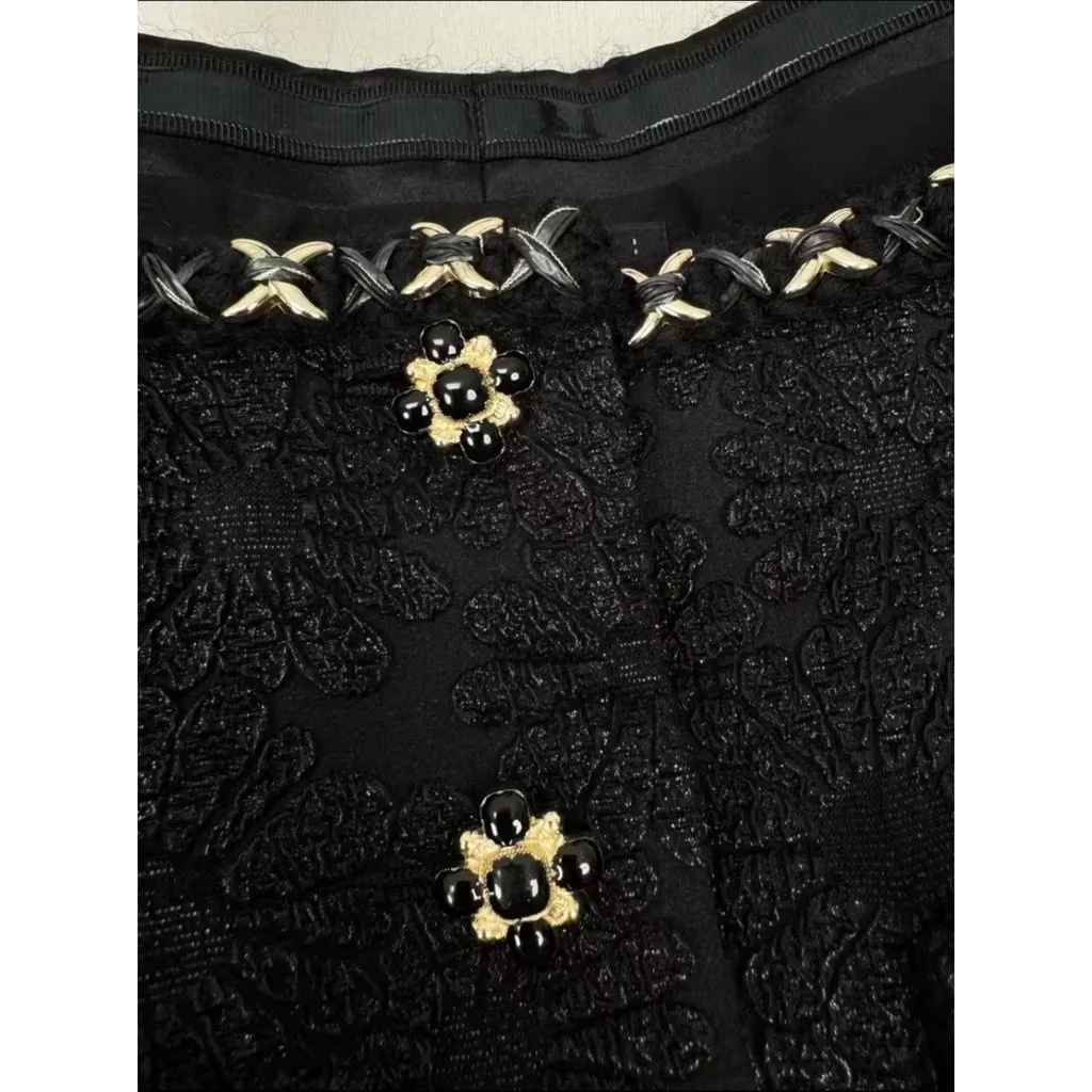 Chanel La Petite Veste Noire Black Tweed Jacket Black Tweed Very good - Back View