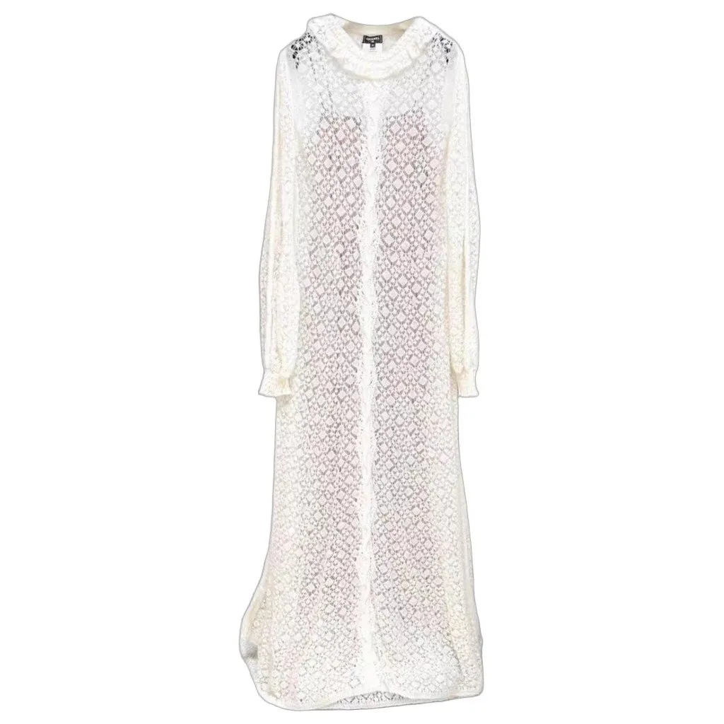 Chanel Wool Dress MultiColor Wool Very good - Front View
