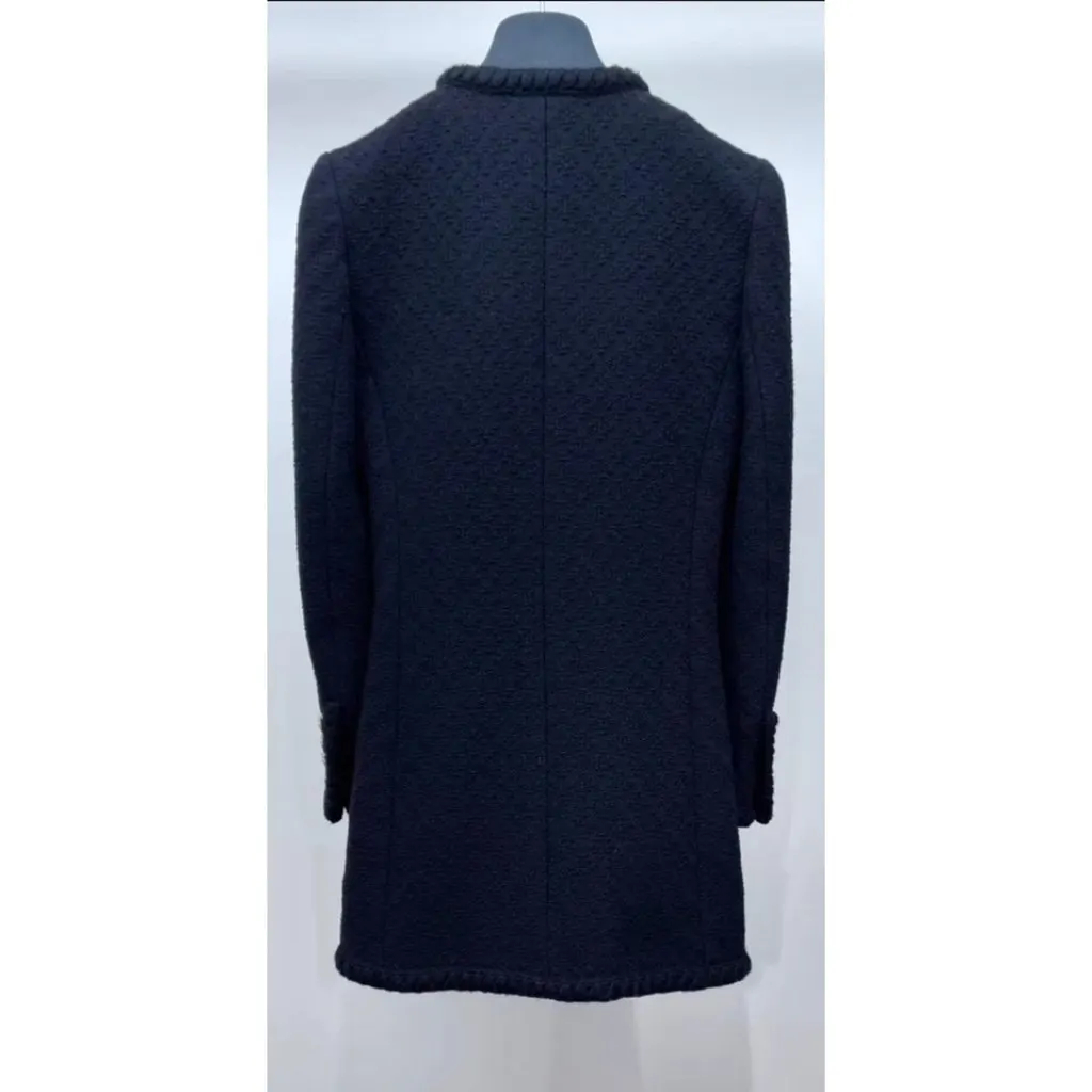 Saint Laurent Black Wool Jacket Black Wool Very good - Back View