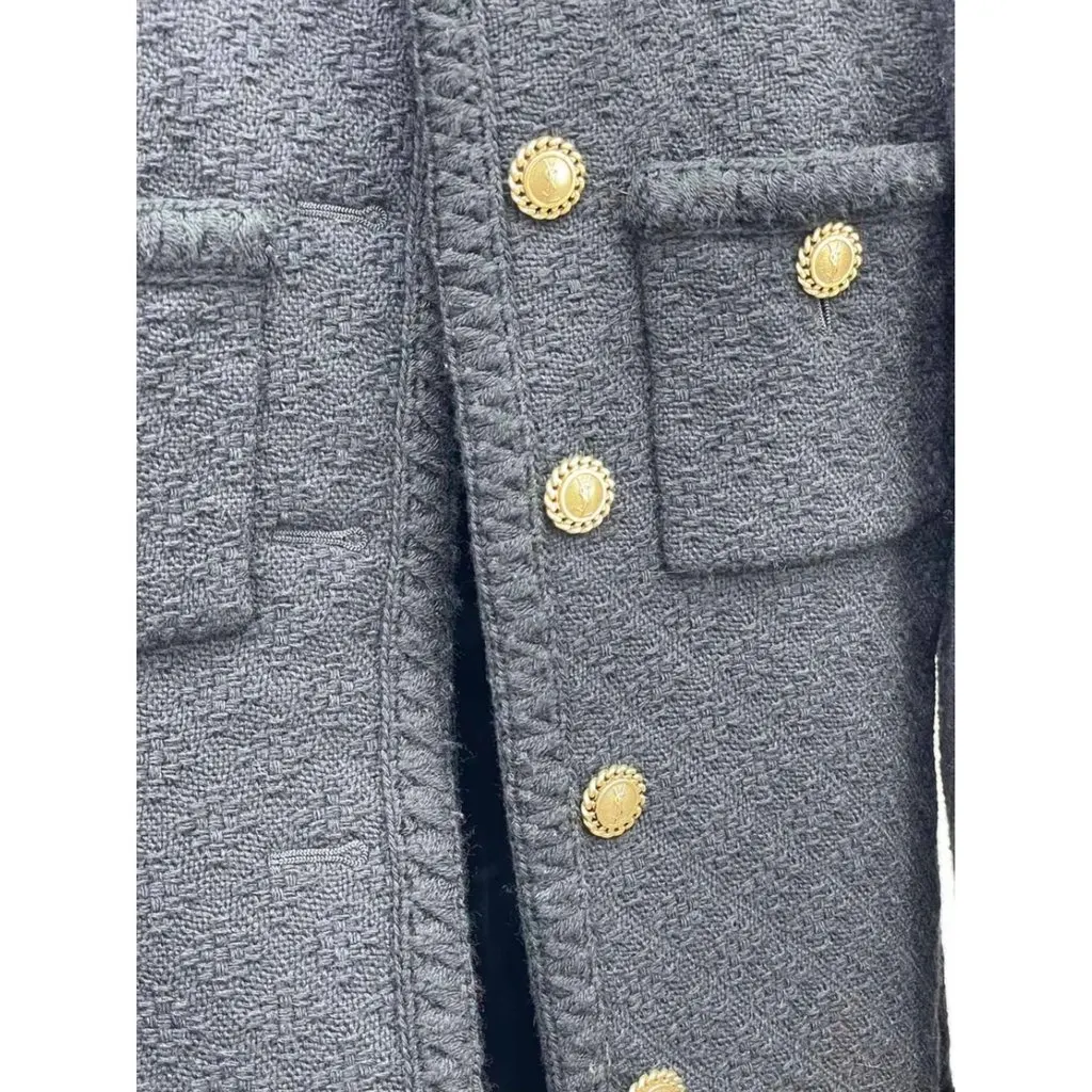 Saint Laurent Black Wool Jacket Black Wool Very good - Box View