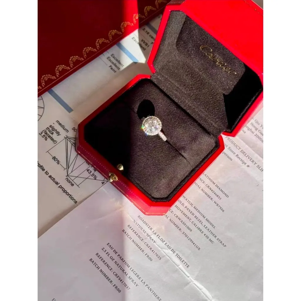 Cartier Platinum Ring MultiColor Platinum Very good - Box View