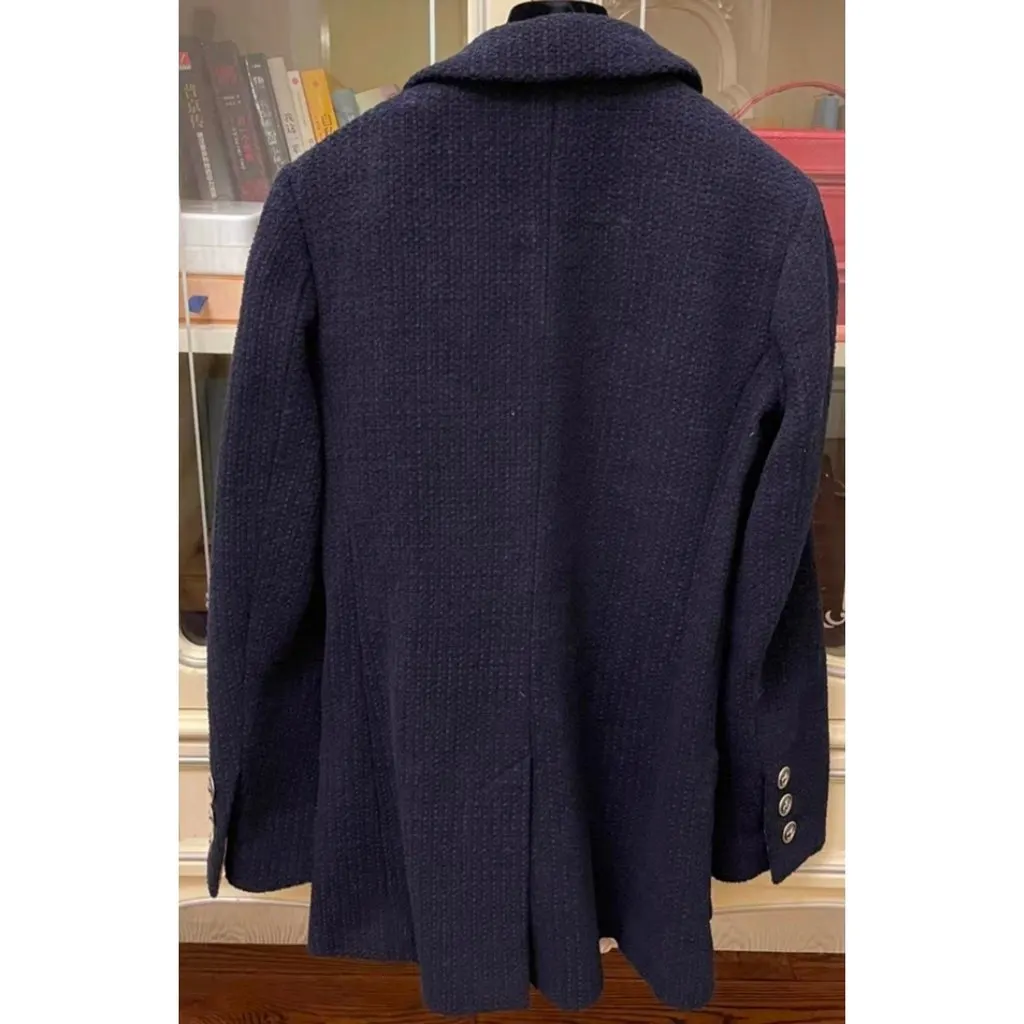 Chanel La Petite Veste Noire Navy Cotton Jacket Navy Cotton Very good - Model View