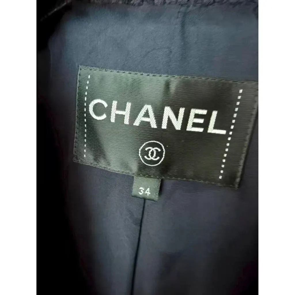 Chanel La Petite Veste Noire Navy Cotton Jacket Navy Cotton Very good - Box View