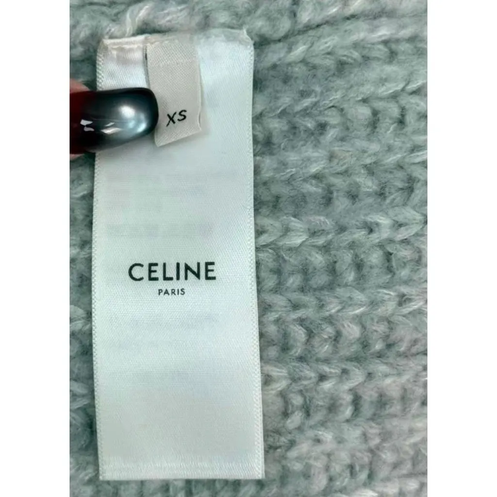 Celine Grey Cashmere Knitwear Grey Cashmere Never worn, with tag - Inside View