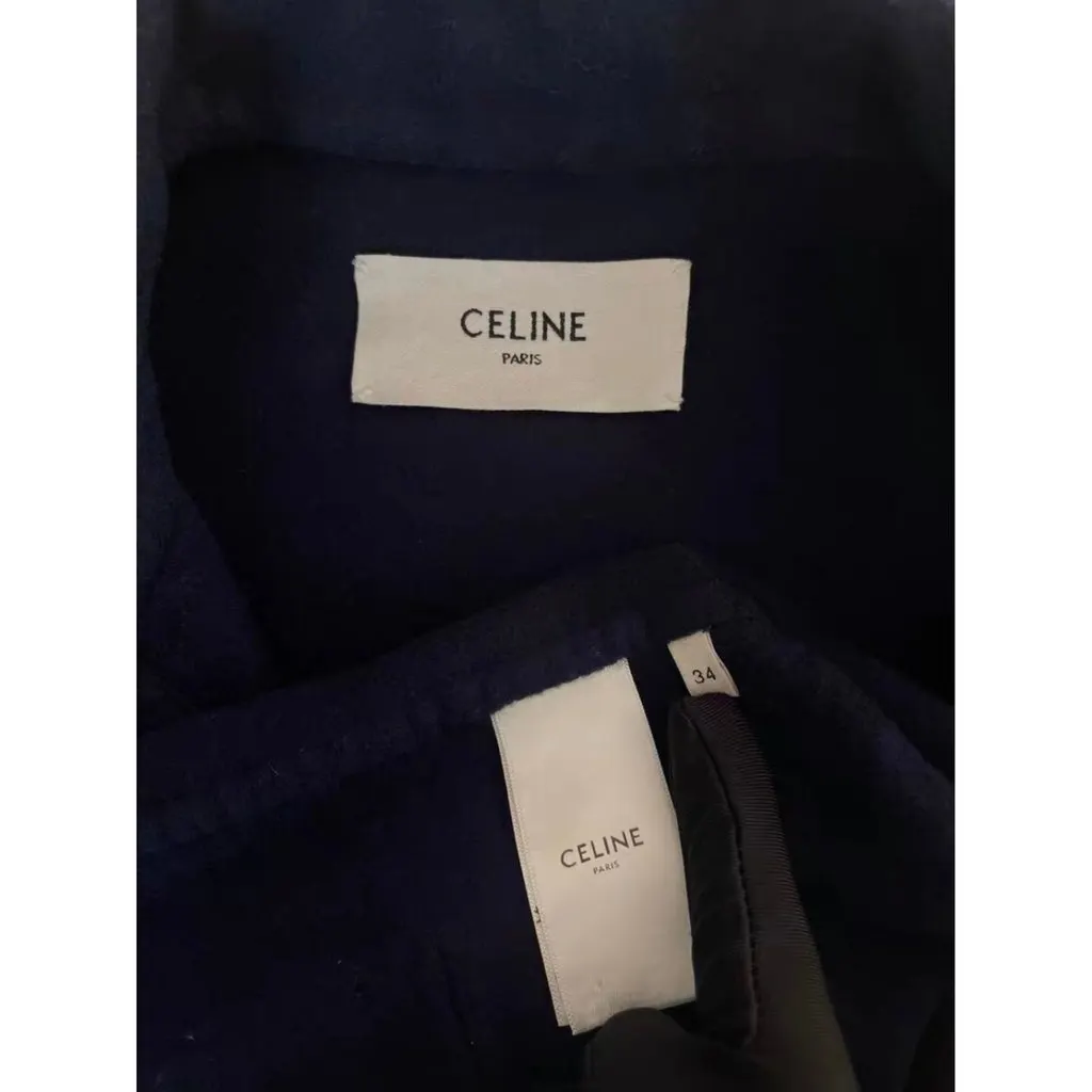 Celine Navy Cashmere Jacket Navy Cashmere Very good - Inside View