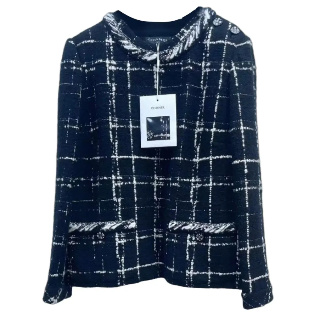 Chanel La Petite Veste Noire Wool Jacket MultiColor Wool Very good - Front View