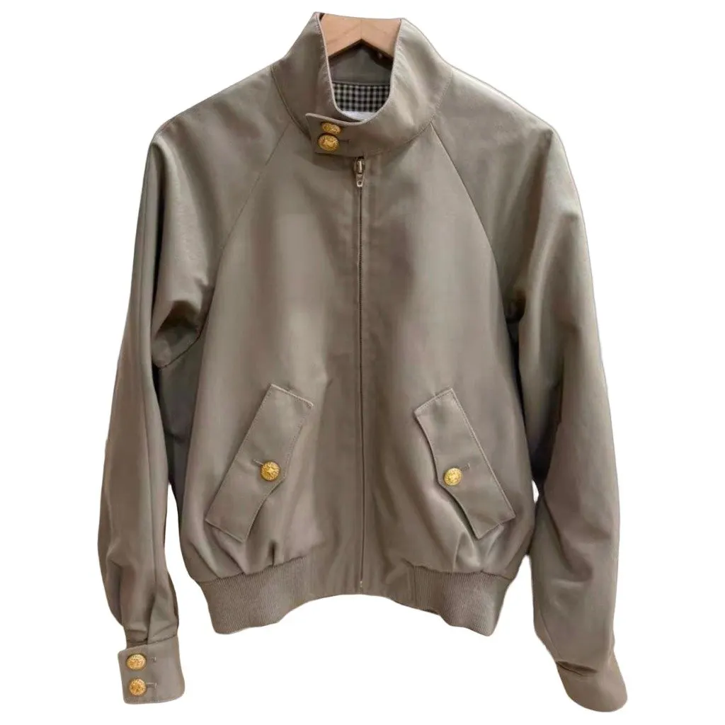 Celine Khaki Wool Jacket Khaki Wool Very good - Front View