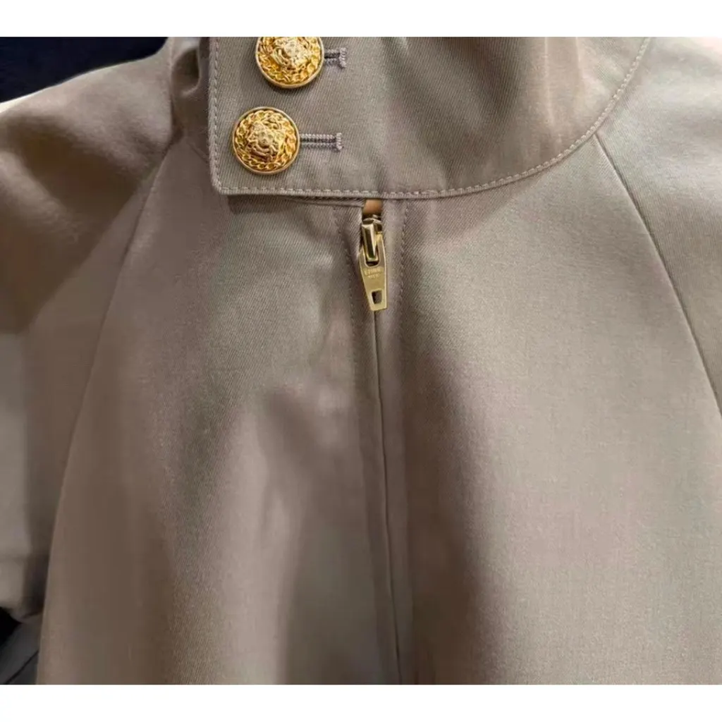 Celine Khaki Wool Jacket Khaki Wool Very good - Back View