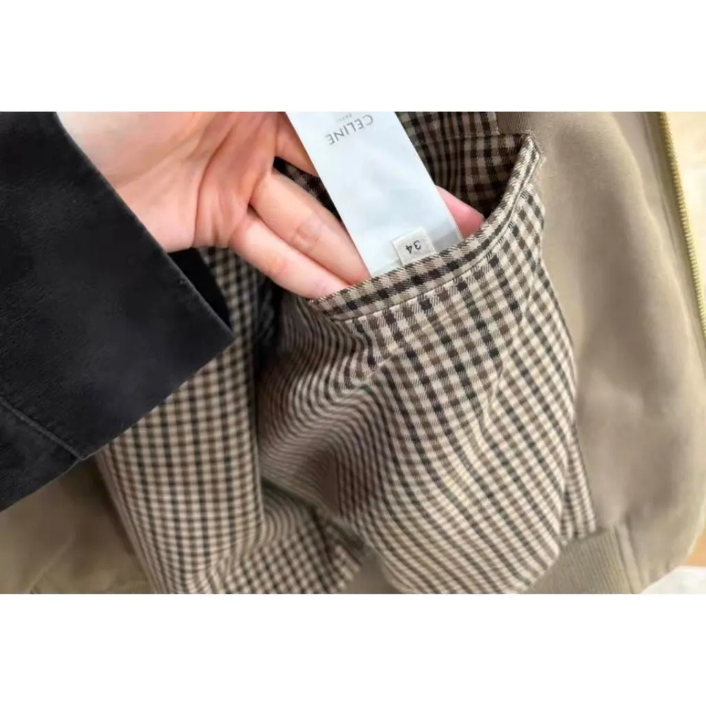 Celine Khaki Wool Jacket Khaki Wool Very good - Box View