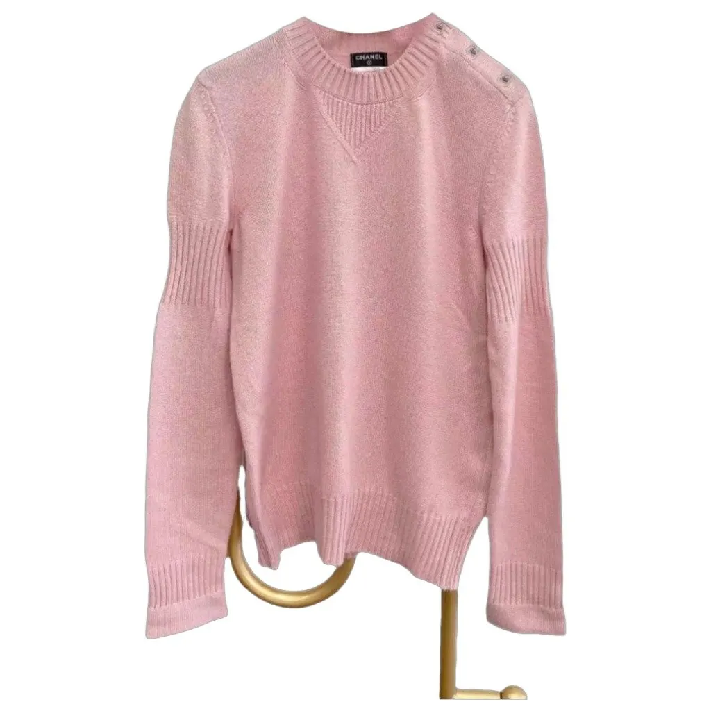 Chanel Pink Cashmere Knitwear Pink Cashmere Very good - Front View