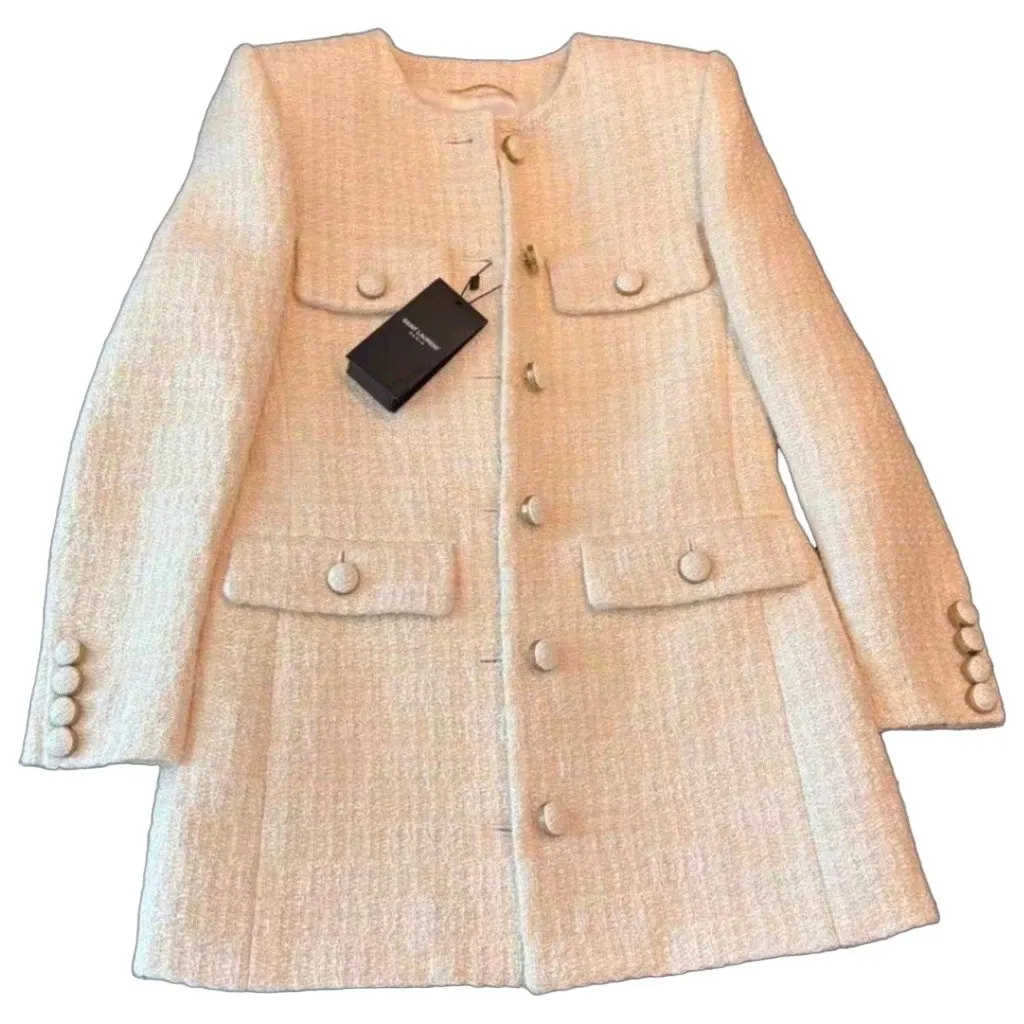 Saint Laurent Cotton Jacket MultiColor Cotton Very good - Front View