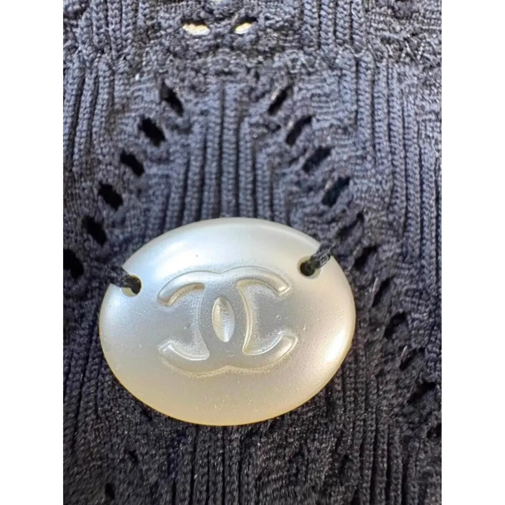 Chanel Black Synthetic Dress Black Very good - Inside View