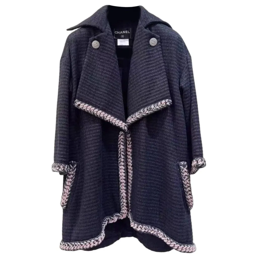 Chanel Polyamide Coat MultiColor Polyamide Very good - Front View