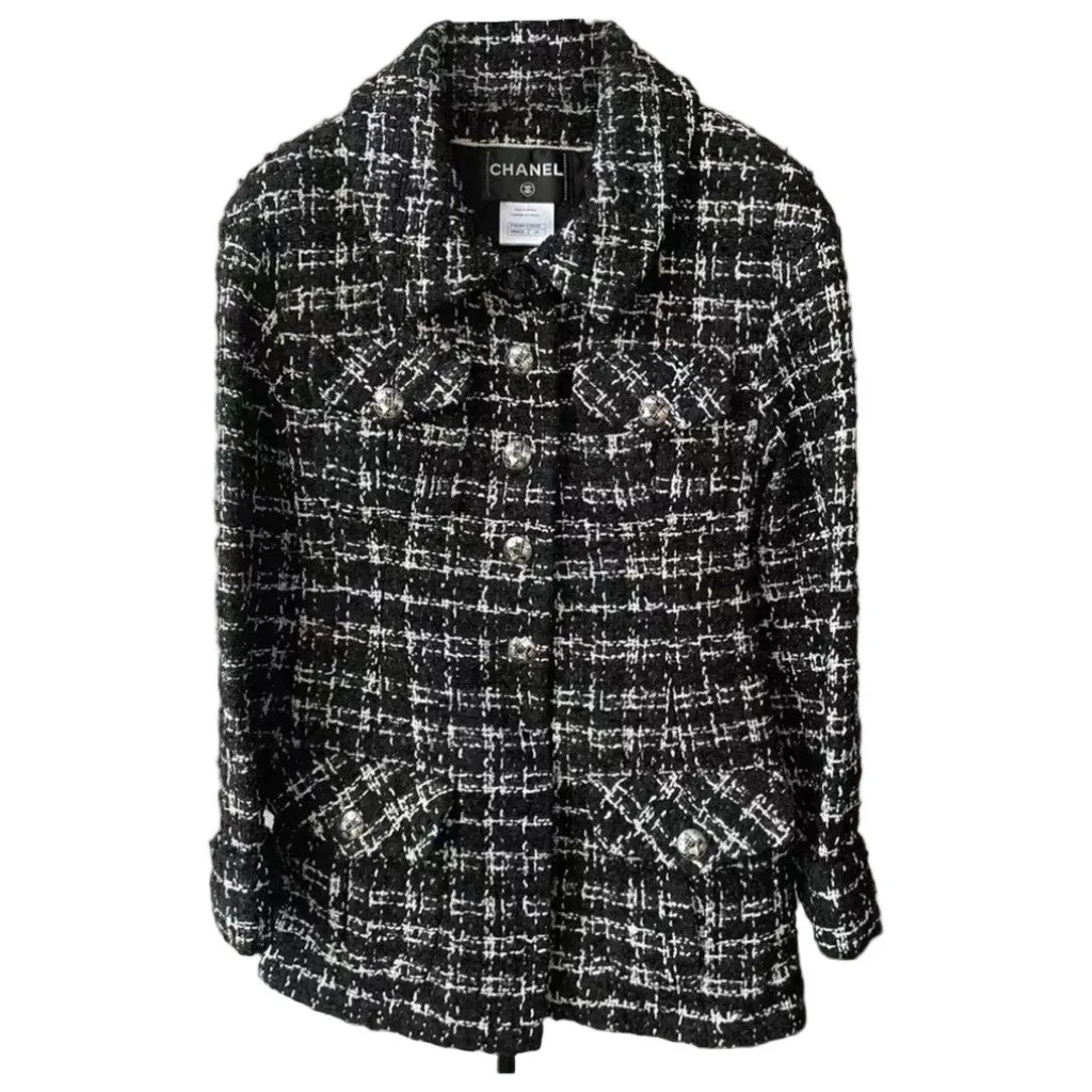 Chanel La Petite Veste Noire Tweed Jacket MultiColor Tweed Very good - Front View