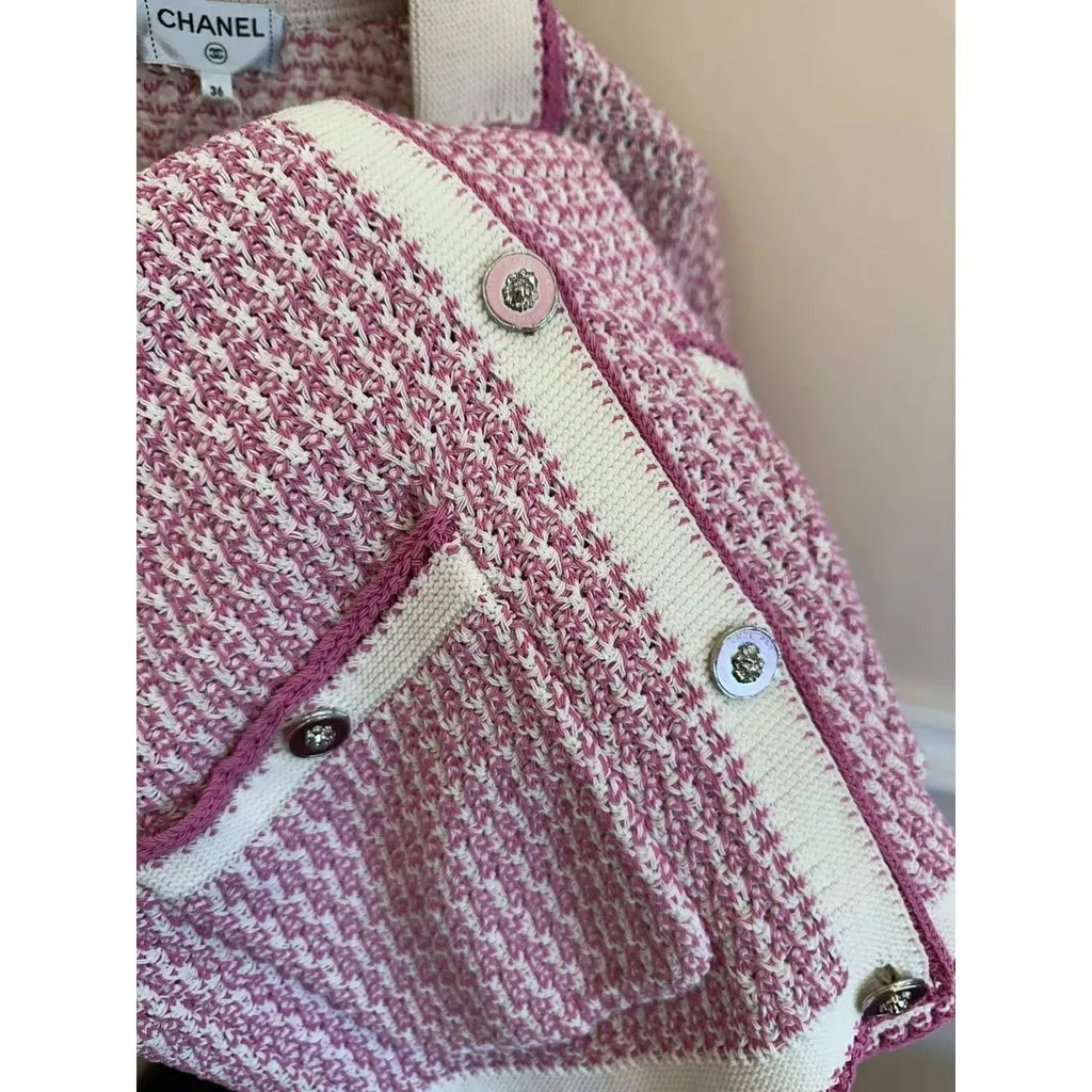 Chanel La Petite Veste Noire Cotton Jacket MultiColor Cotton Never worn, with tag - Back View