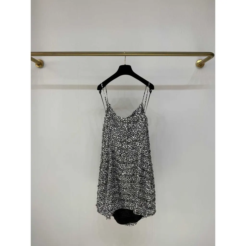Chanel Silk Dress MultiColor Silk Never worn, with tag - Model View