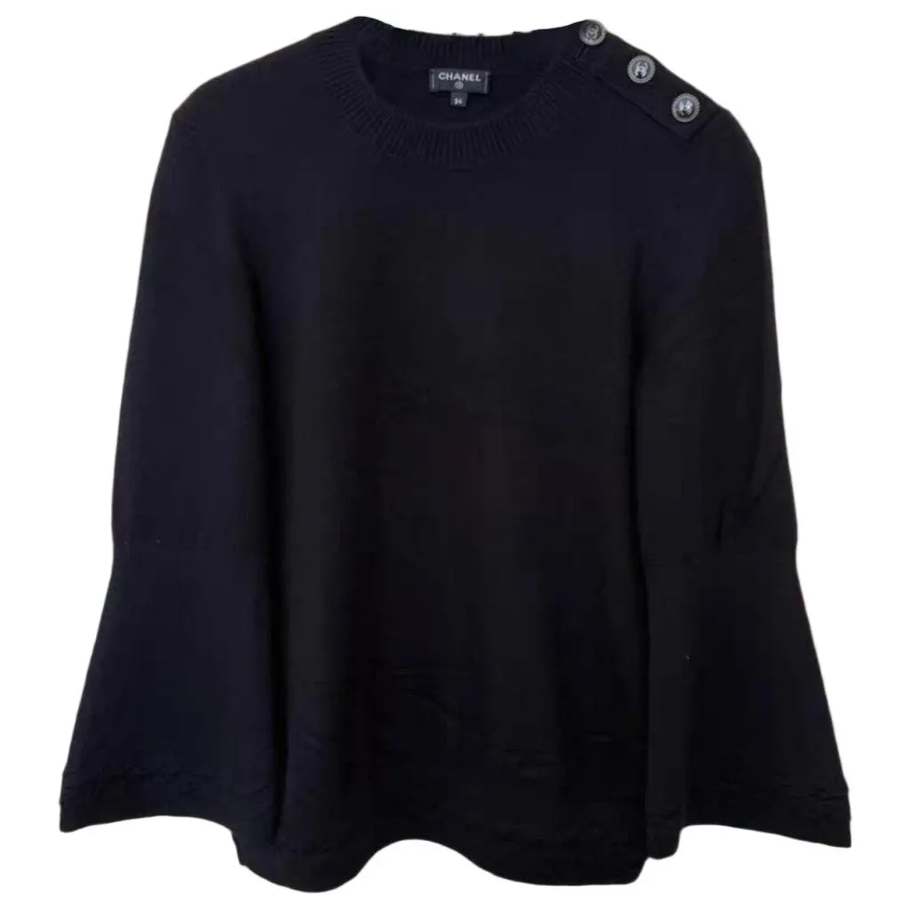 Chanel Black Cashmere Knitwear Black Cashmere Very good - Front View