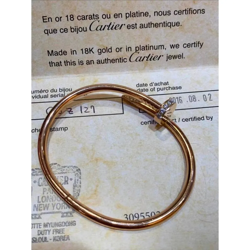 Cartier Juste Un Clou Pink Gold Bracelet MultiColor Very good - Inside View