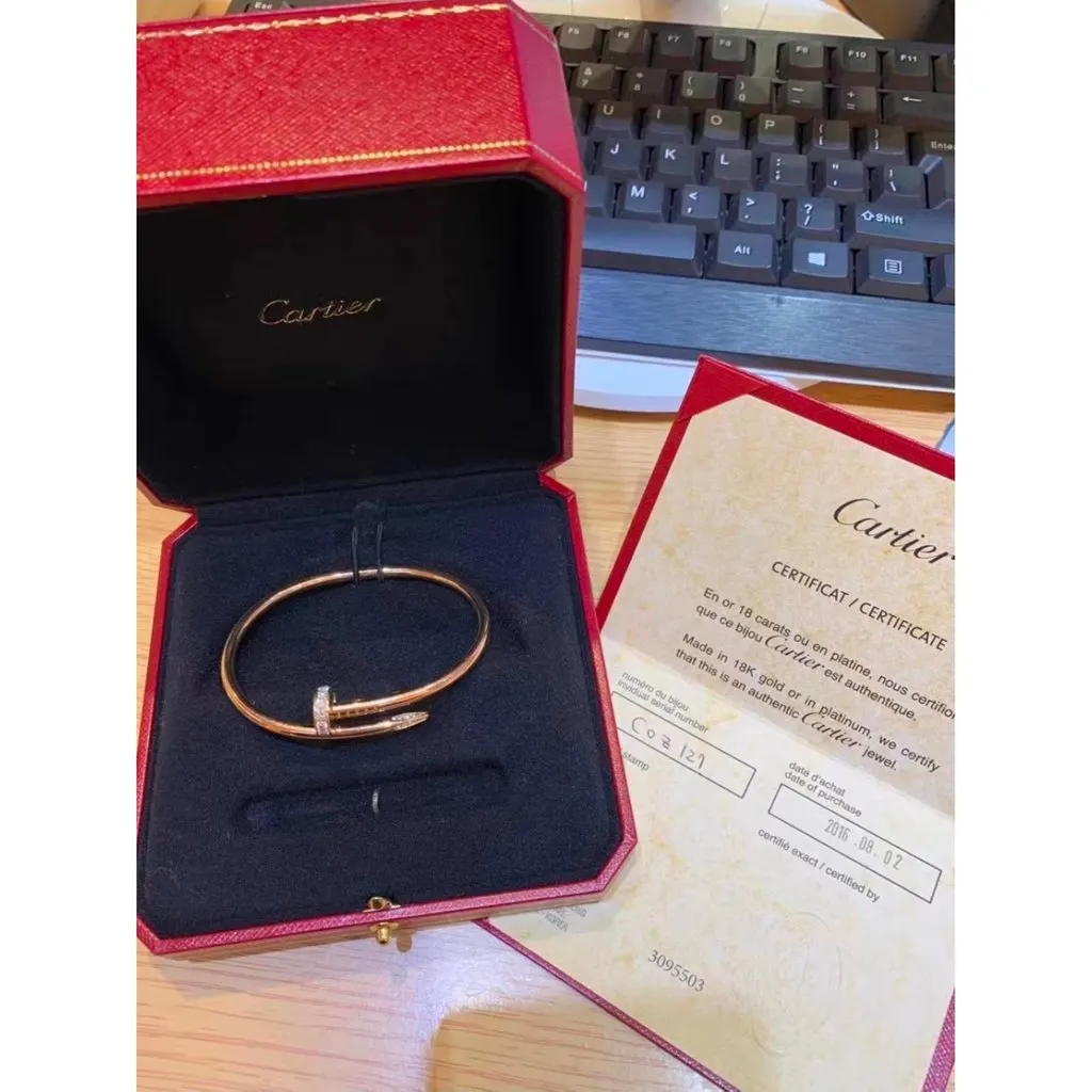 Cartier Juste Un Clou Pink Gold Bracelet MultiColor Very good - Box View