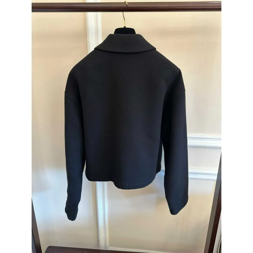 Celine Black Cashmere Coat Black Cashmere Very good - Back View