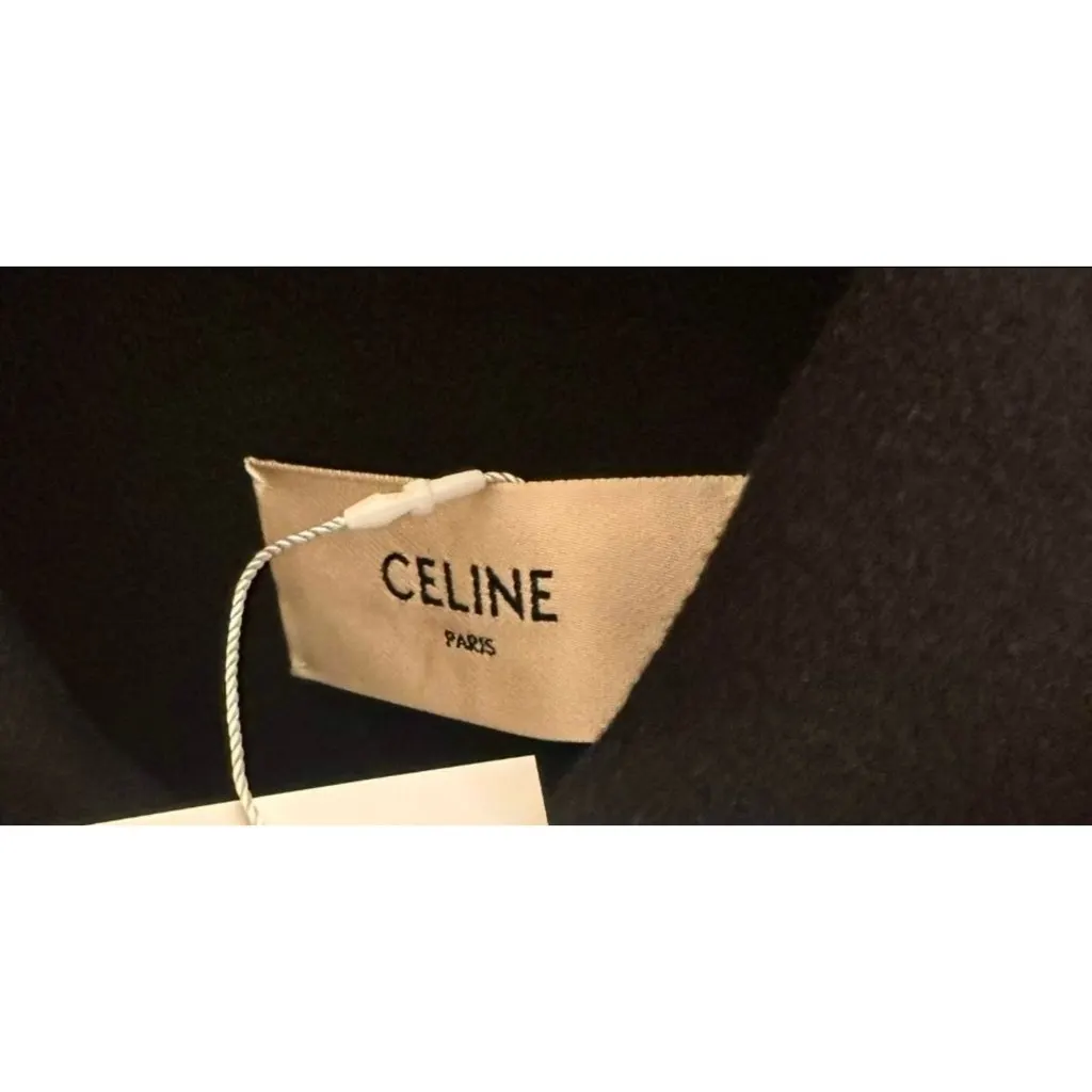 Celine Black Cashmere Coat Black Cashmere Very good - Box View