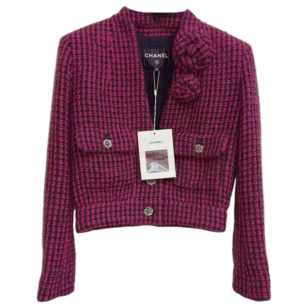 Chanel La Petite Veste Noire Tweed Jacket MultiColor Tweed Never worn, with tag - Front View