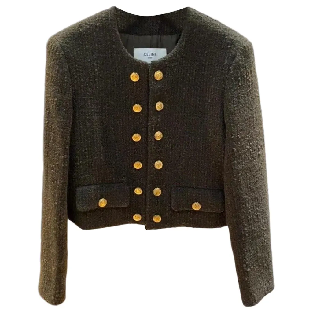 Celine Wool Jacket MultiColor Wool Very good - Front View