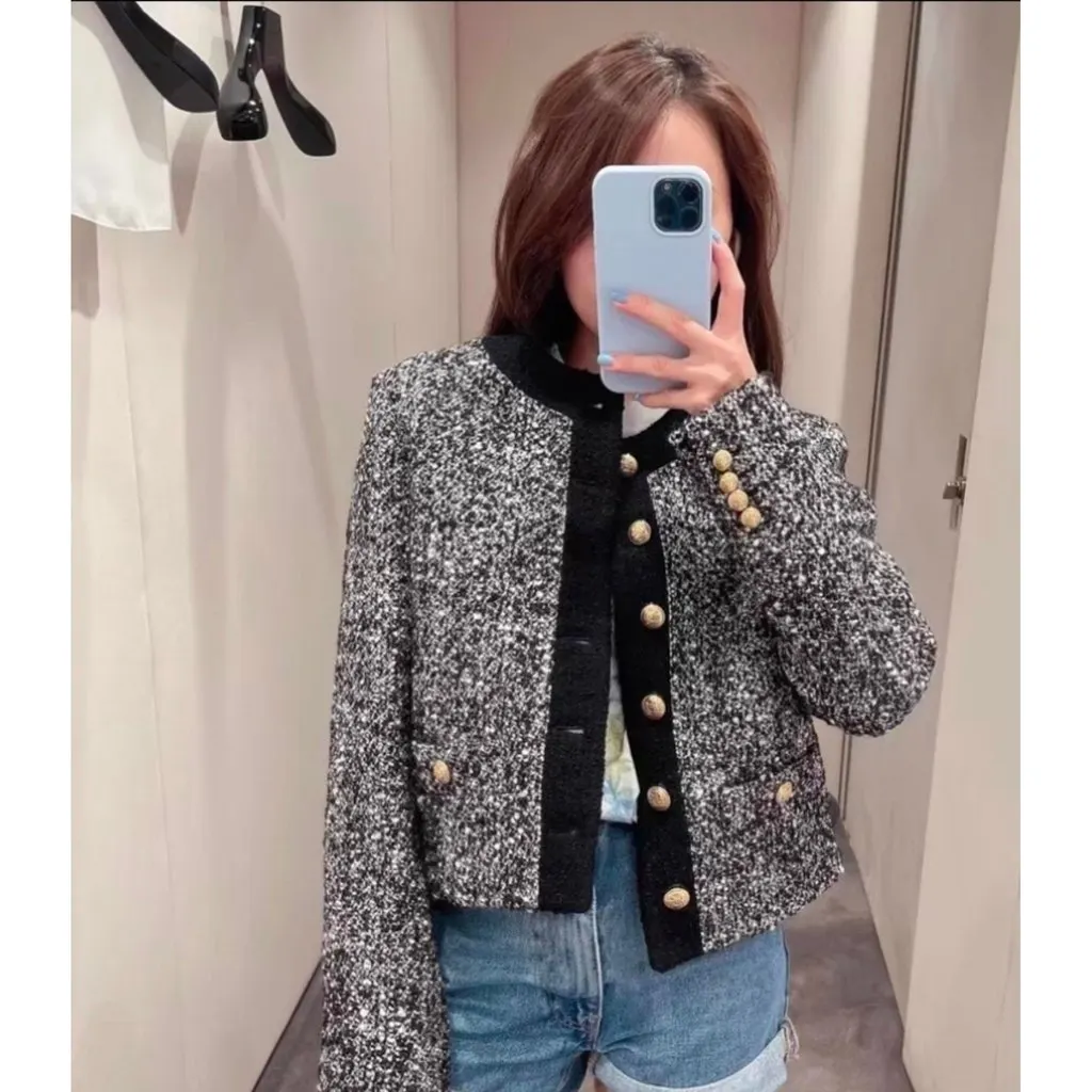 Celine Wool Jacket MultiColor Wool Very good - Model View