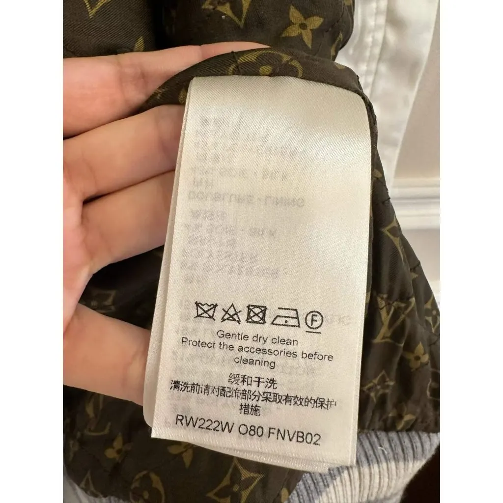 Louis Vuitton Tweed Coat MultiColor Tweed Very good - Model View