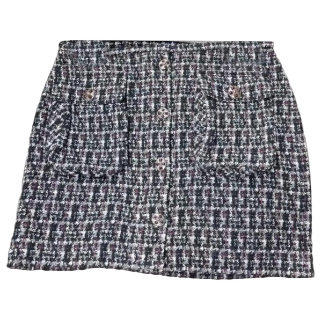 Chanel Wool Skirt MultiColor Wool Very good - Front View