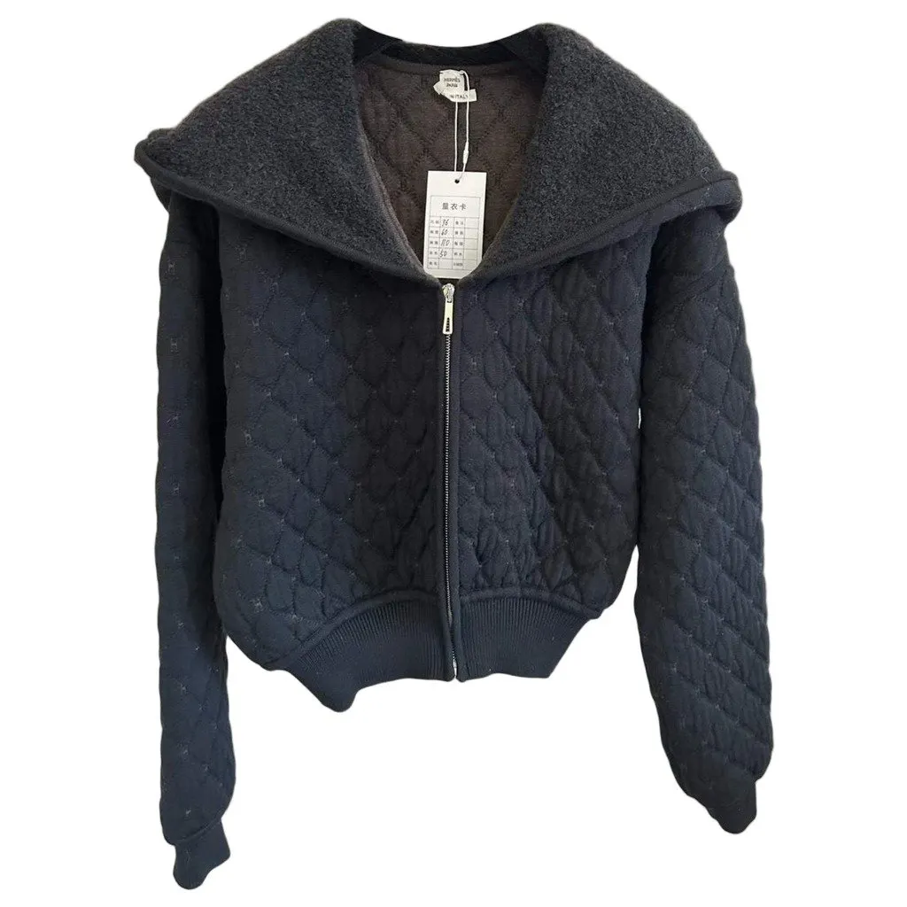 Hermes Wool Coat MultiColor Wool Very good - Front View
