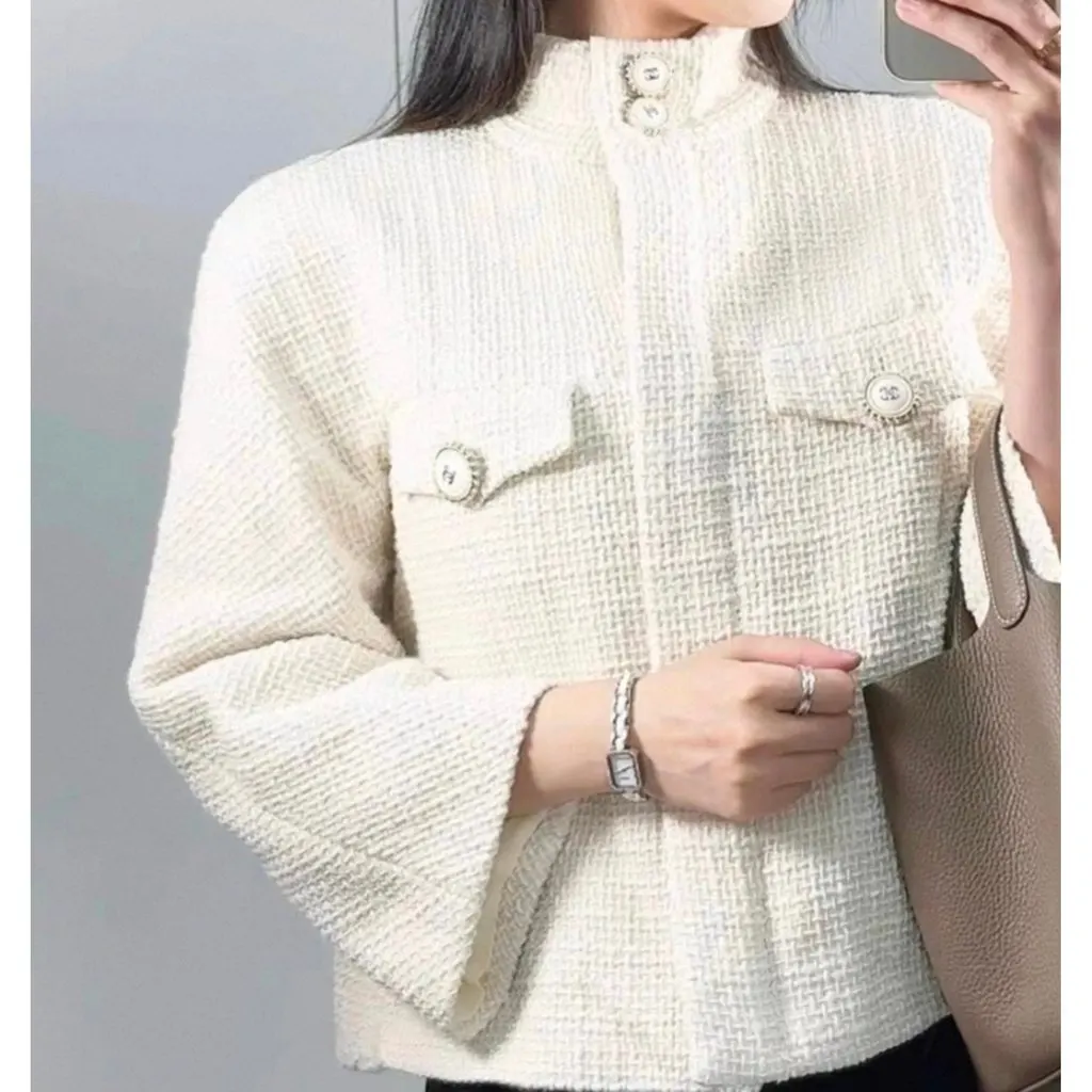 Chanel La Petite Veste Noire Wool Jacket MultiColor Wool Very good - Box View