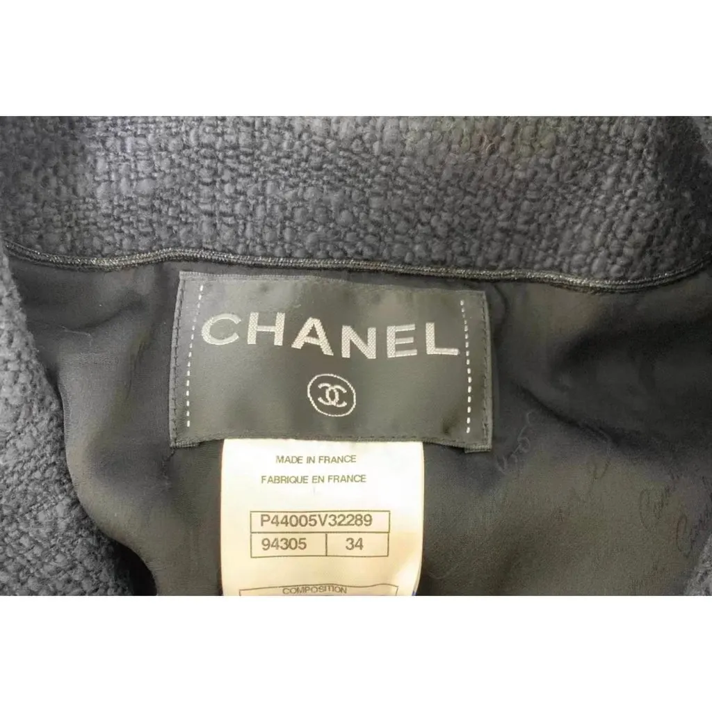 Chanel La Petite Veste Noire Cotton Jacket MultiColor Cotton Very good - Inside View