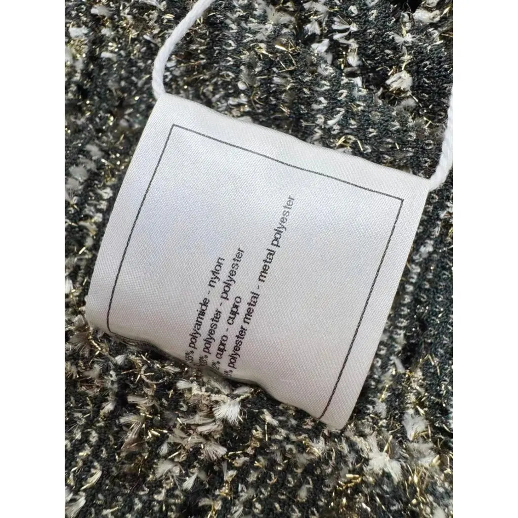Chanel Tweed Skirt MultiColor Tweed Very good - Model View