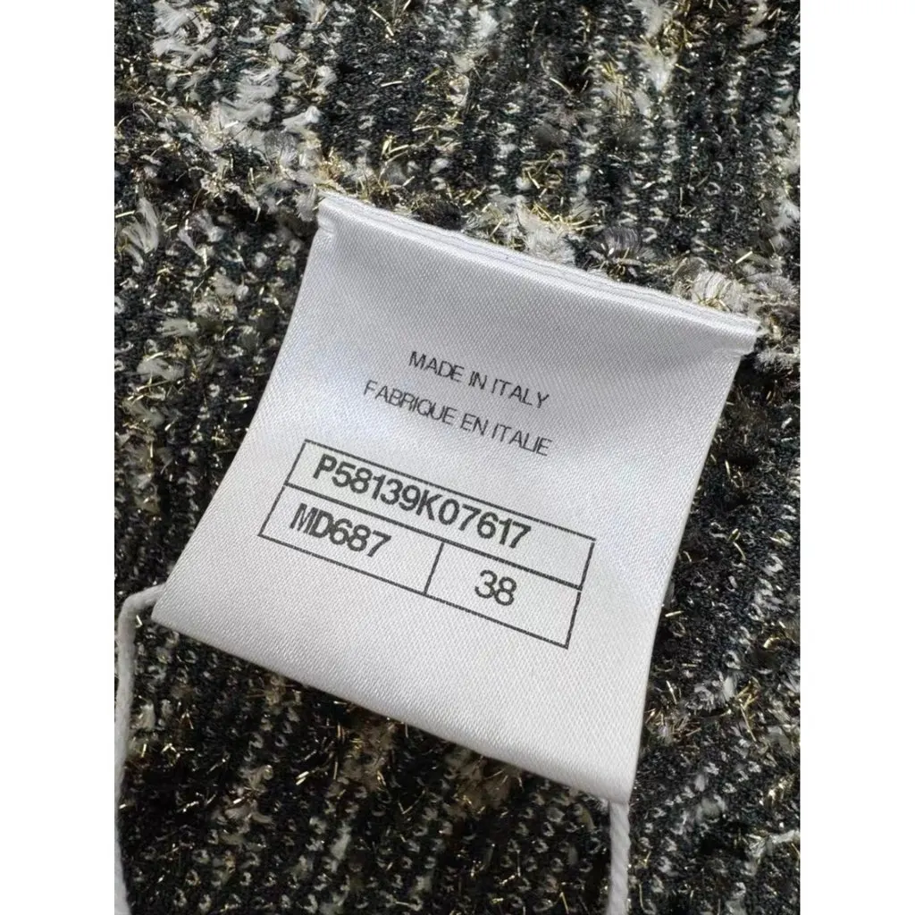 Chanel Tweed Skirt MultiColor Tweed Very good - Box View