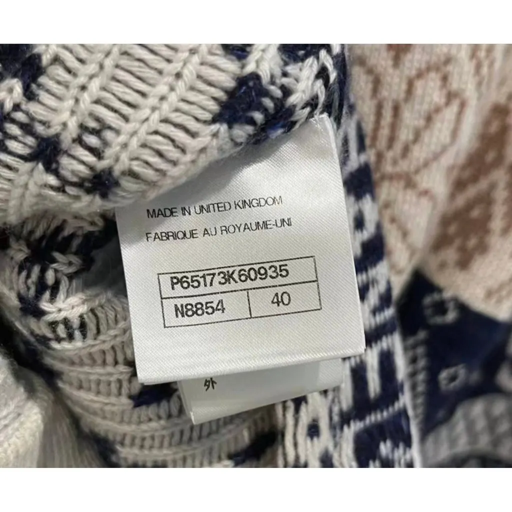 Chanel Cashmere Knitwear MultiColor Cashmere Very good - Back View