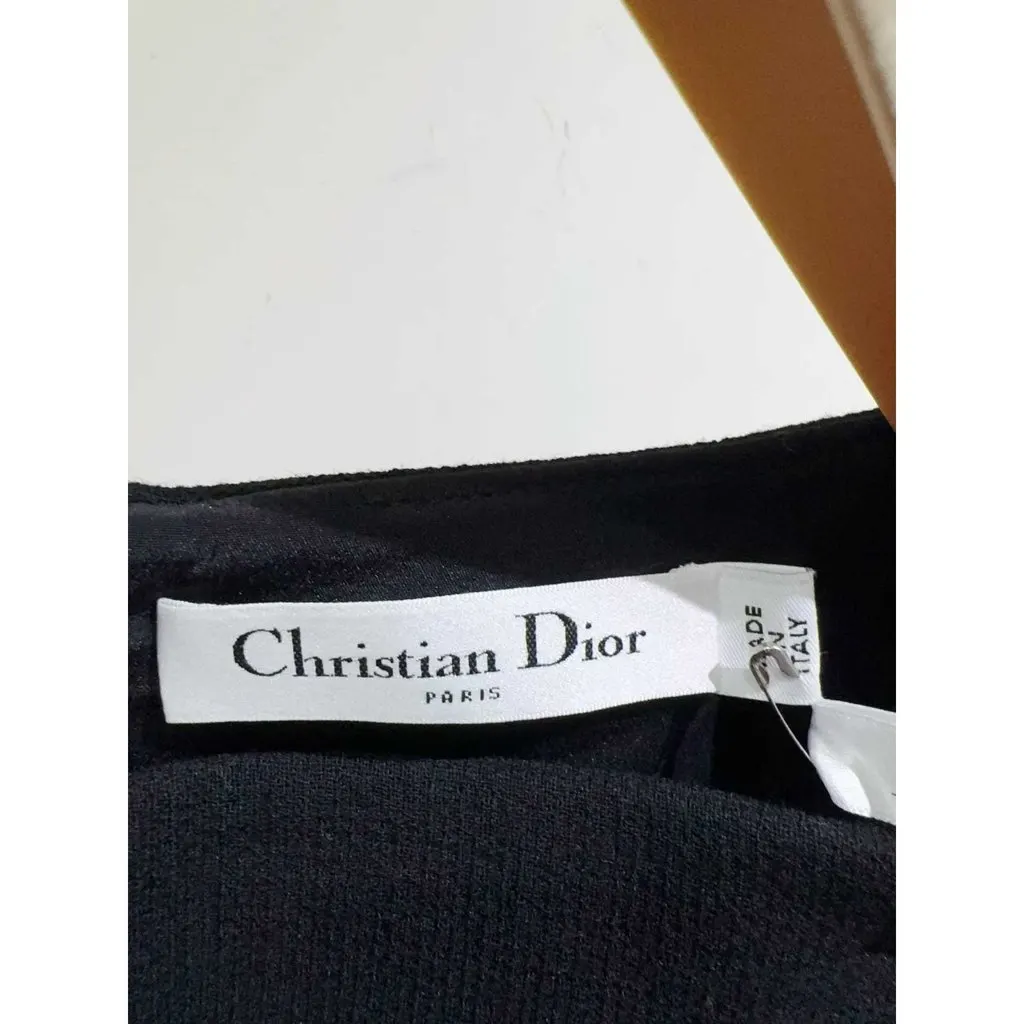 Dior Black Wool Dress Black Wool Never worn, with tag - Box View