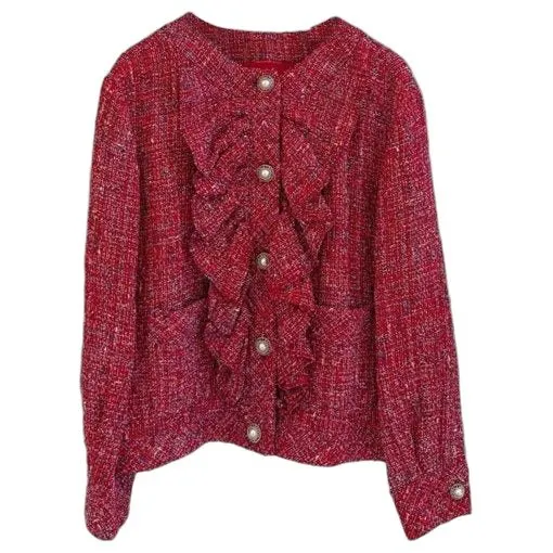 Chanel La Petite Veste Noire Tweed Jacket MultiColor Tweed Very good - Front View