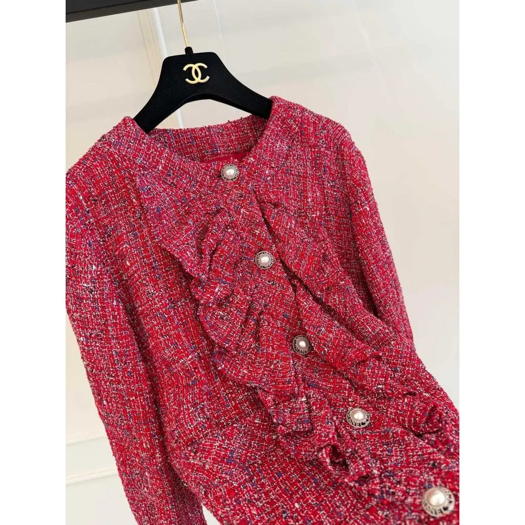 Chanel La Petite Veste Noire Tweed Jacket MultiColor Tweed Very good - Inside View